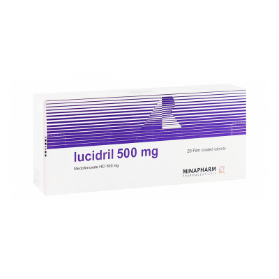 LUCIDRIL 500 MG ( MECLOFENOXATE ) 20 FILM-COATED TABSLETS